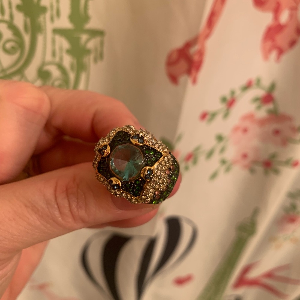 Banana Republic Multicolored Rhinestone Ring - size 7